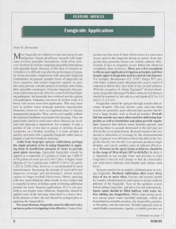 Fungicide Application