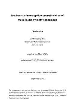 Mechanistic investigation on methylation of metal(loid)s by