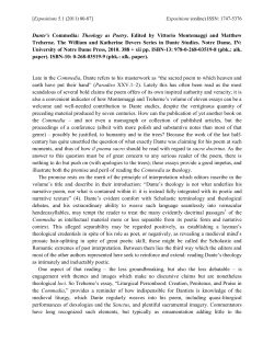 Dante`s Commedia: Theology as Poetry. Edited by