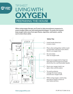 Living With Oxygen tip sheet