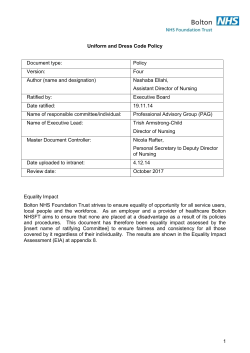 Uniform and Dress Code Policy