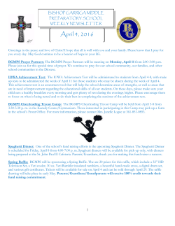April 4, 2016 - Bishop Garriga Middle Preparatory School