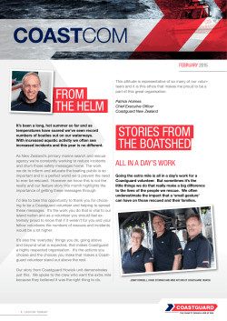 CoastCom newsletter - Coastguard New Zealand