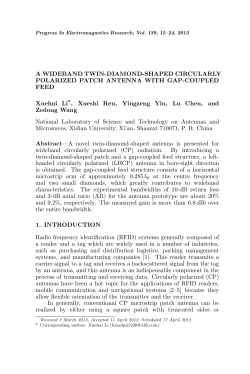 A WIDEBAND TWIN-DIAMOND