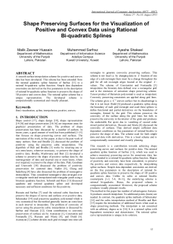Shape Preserving Surfaces for the Visualization of Positive and