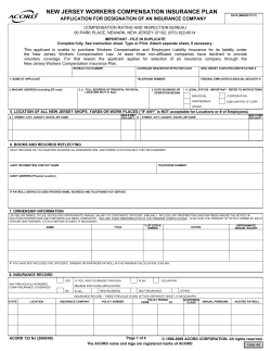 new jersey workers compensation insurance plan