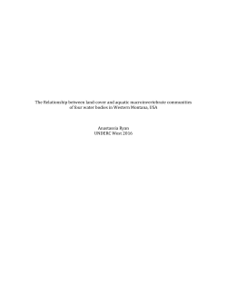 The relationship between land-cover and aquatic