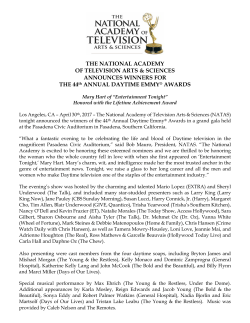 44th annual Daytime Emmy winners
