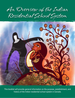 An Overview of the Indian Residential School System