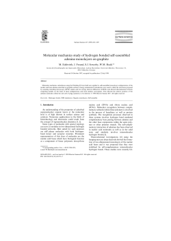 Molecular mechanics study of hydrogen bonded self