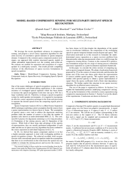 Model-Based Compressive Sensing for Multi