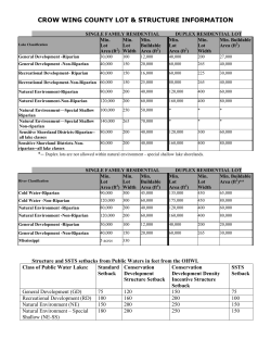 Lot and structure information