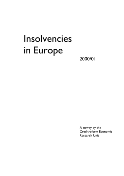 Insolvencies in Europe