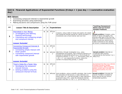 Financial Applications of Exponential Functions