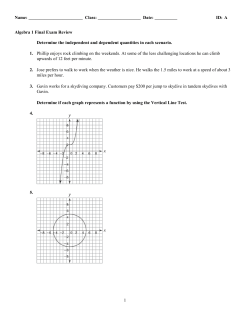 Algebra 1 district final exam review updated