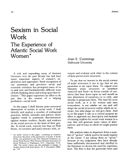 Sexism in Social Work