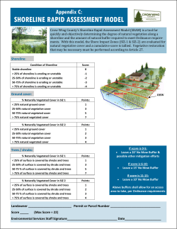Shoreline Rapid Assessment Model