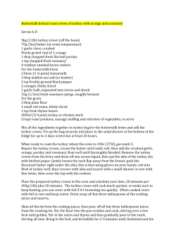 Buttermilk brined roast crown of turkey with orange and rosemary