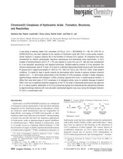 Chromium(V) Complexes of Hydroxamic Acids