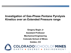 Investigation of Gas-Phase Pentane Pyrolysis
