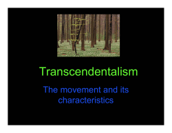 Transcendentalism
