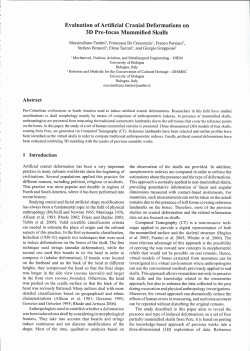 Evaluation of Artificial Cranial Deformations on 3D Pre