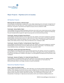 Major Projects - UniversalPegasus International