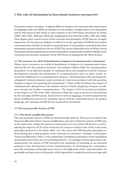 2 the role of intonation in functional sentence perspective