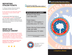 Security Questions - SC Education Lottery