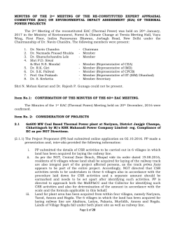 Page 1 of 20 MINUTES OF THE 2nd MEETING OF THE RE