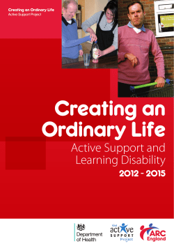 Active Support and Learning Disability