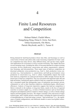 Finite Land Resources and Competition
