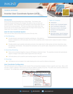 Inventor User Coordinate System (UCS)