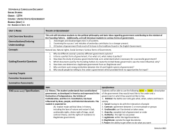 STEPHENVILLE CURRICULUM DOCUMENT