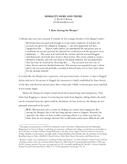 Morality Here and There