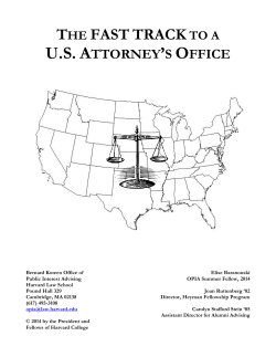 the fast track to a us attorney`s office