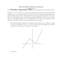 Math 180 Written Homework Solutions Assignment #4 Due Tuesday