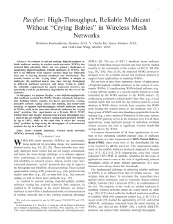 Pacifier: High-Throughput, Reliable Multicast Without &ldquo;Crying Babies