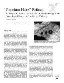 &ldquo;Polonium Halos&rdquo; Refuted