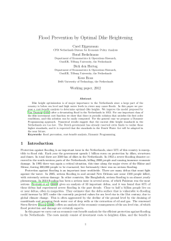 Flood Prevention by Optimal Dike Heightening