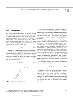 Mechanical Properties of Biological Tissues
