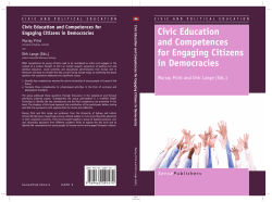 Civic Education and Competences for Engaging Citizens in