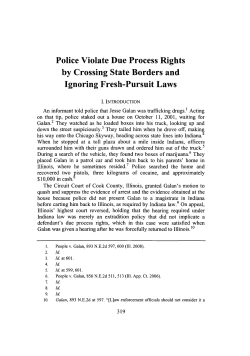 Police Violate Due Process Rights by Crossing State Borders and