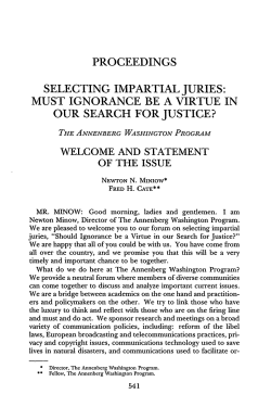 Selecting Impartial Juries: Must Ignorance be a Virtue in Our Search
