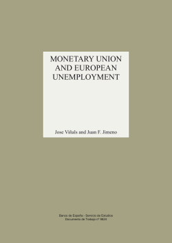 Monetary union and european unemployment