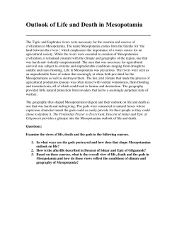 Outlook of Life and Death in Mesopotamia