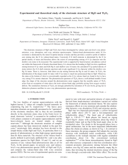 Experimental and theoretical study of the electronic structure of HgO