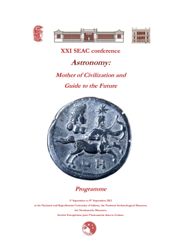 extended programme - SEAC 2013 Conference