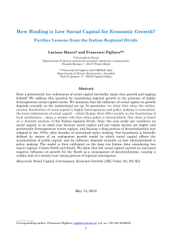 Social Capital, Institutions and Growth:
