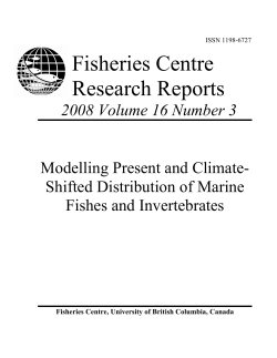 Modelling Present and Climate-shifted Distribution of Marine Fishes